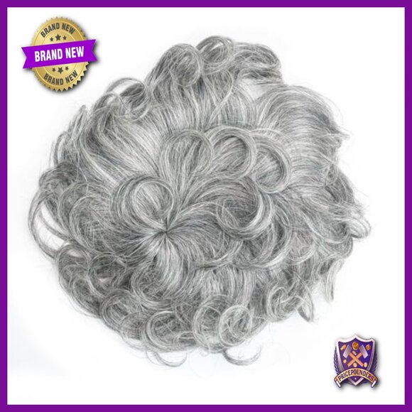 Real Human Hair Topper for Thinning Hair, Short Curly Clip-In Hairpiece main image 5